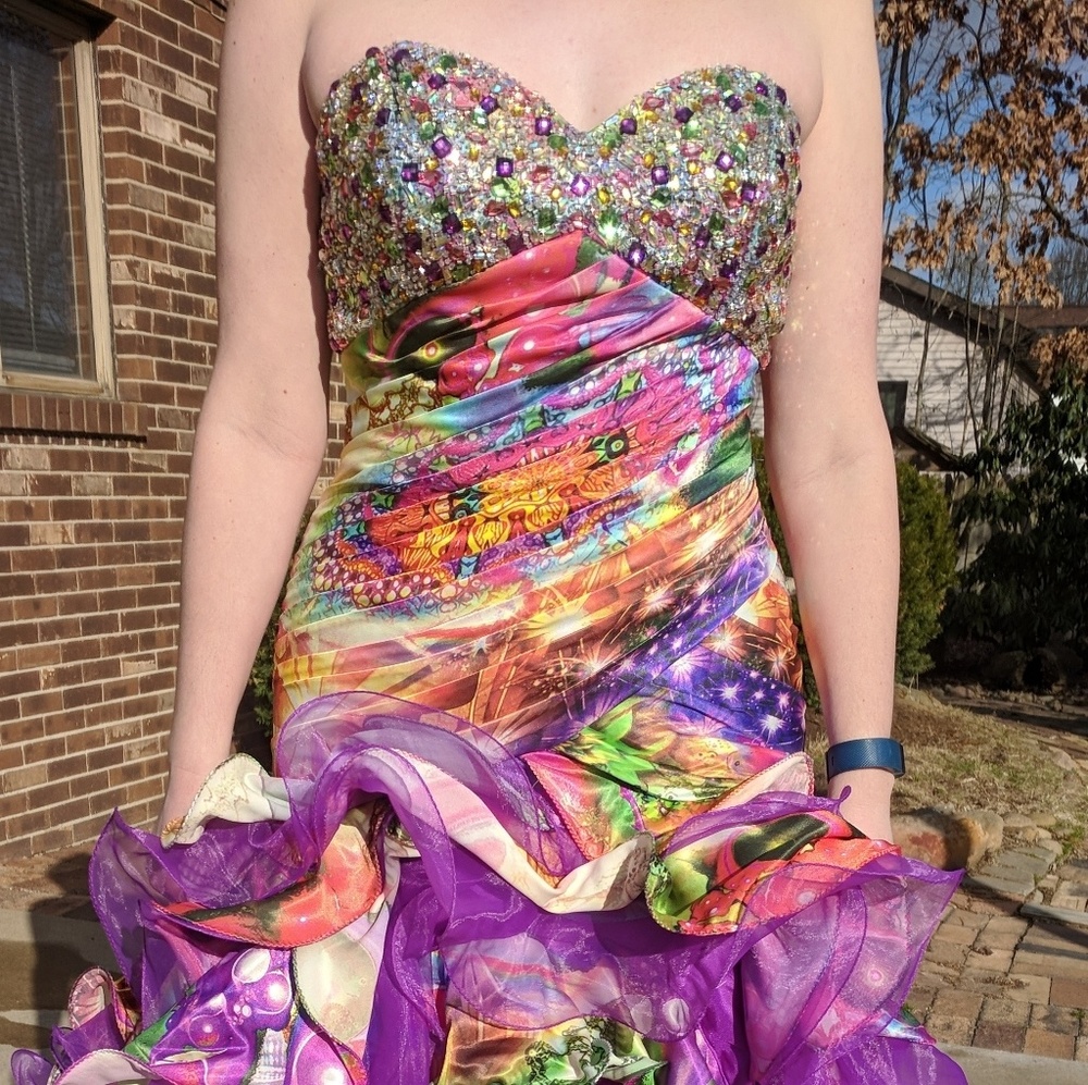 GORGEOUS Multi-colored Prom Dress